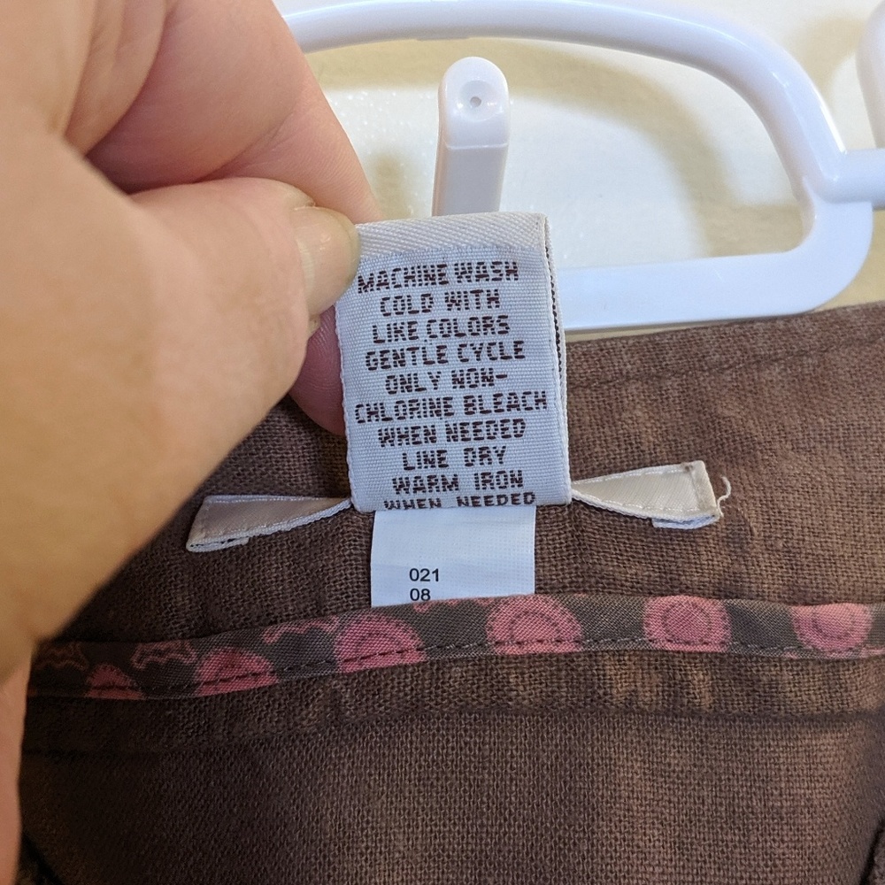 Linen blend skirt - Picture 4 of 5